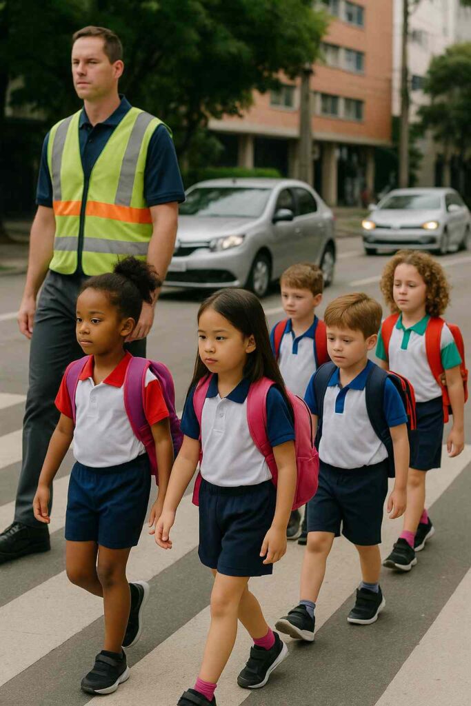 crianças na faixa crianças na faixa