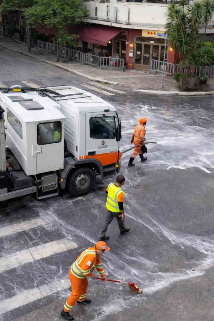 limpeza apos passagem dos blocos