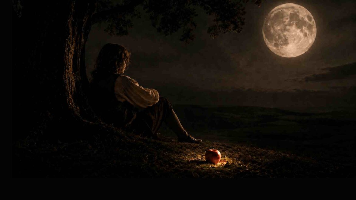 maçã-cai-diante-de-Isaac-Newton4