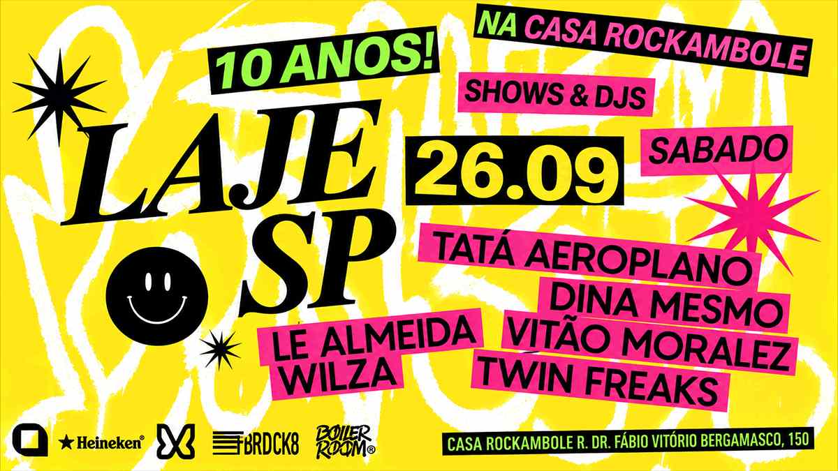 Festival da Laje na Casa Rockambole em Pinheiros