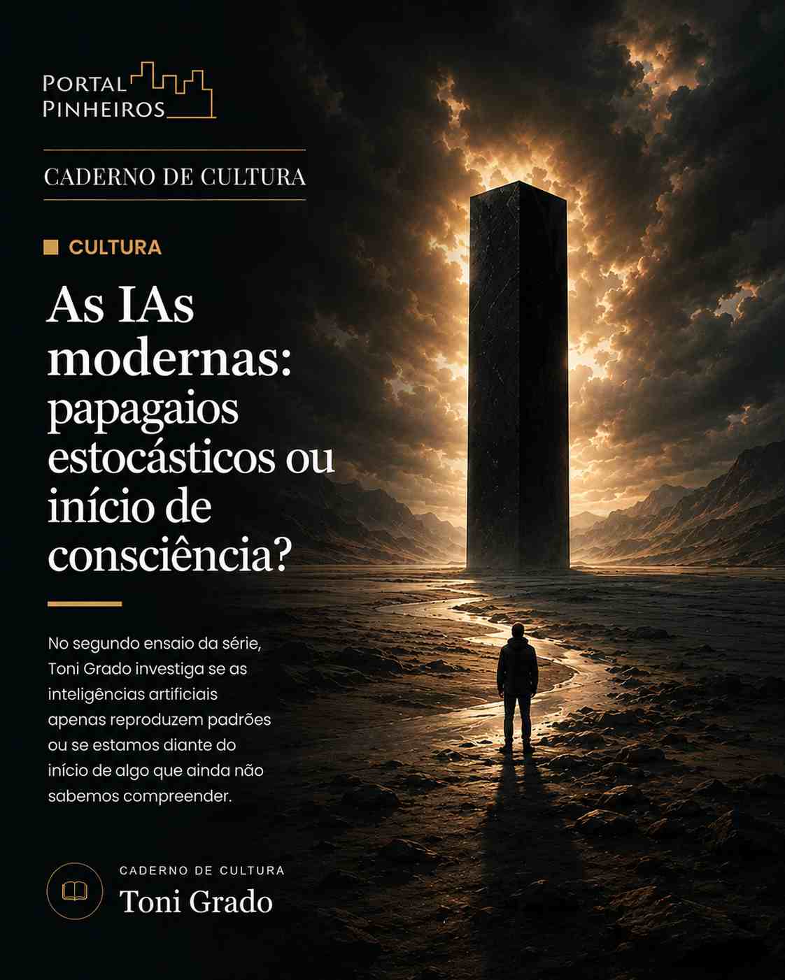 Inteligência Artificial em ensaio do Caderno de Cultura do Portal Pinheiros