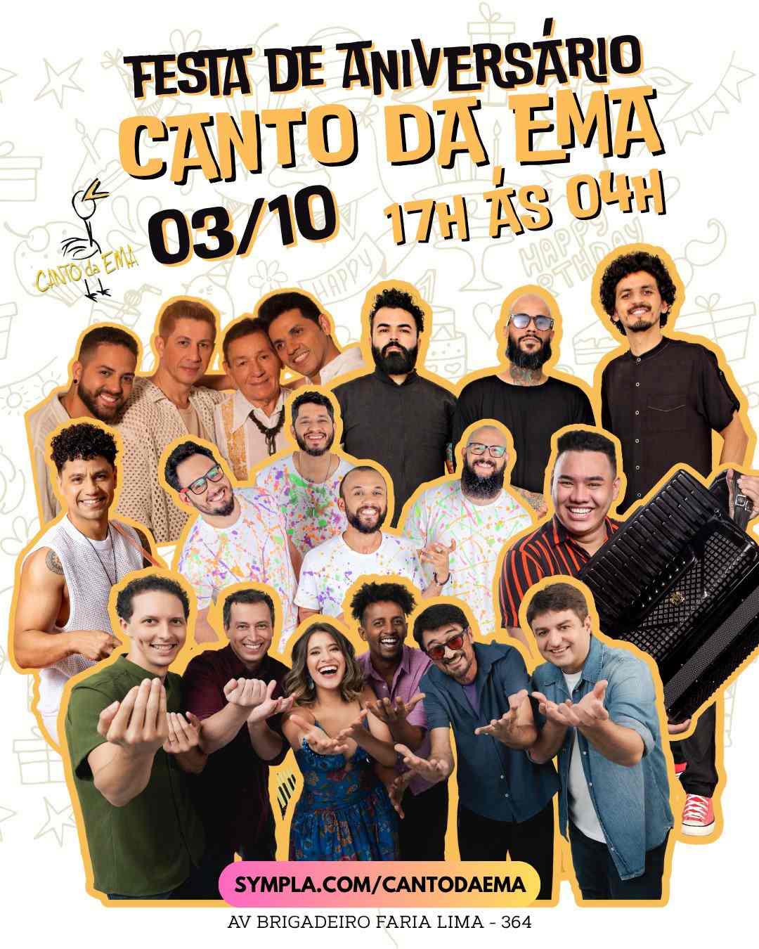 Canto da Ema comemora 26 anos em Pinheiros