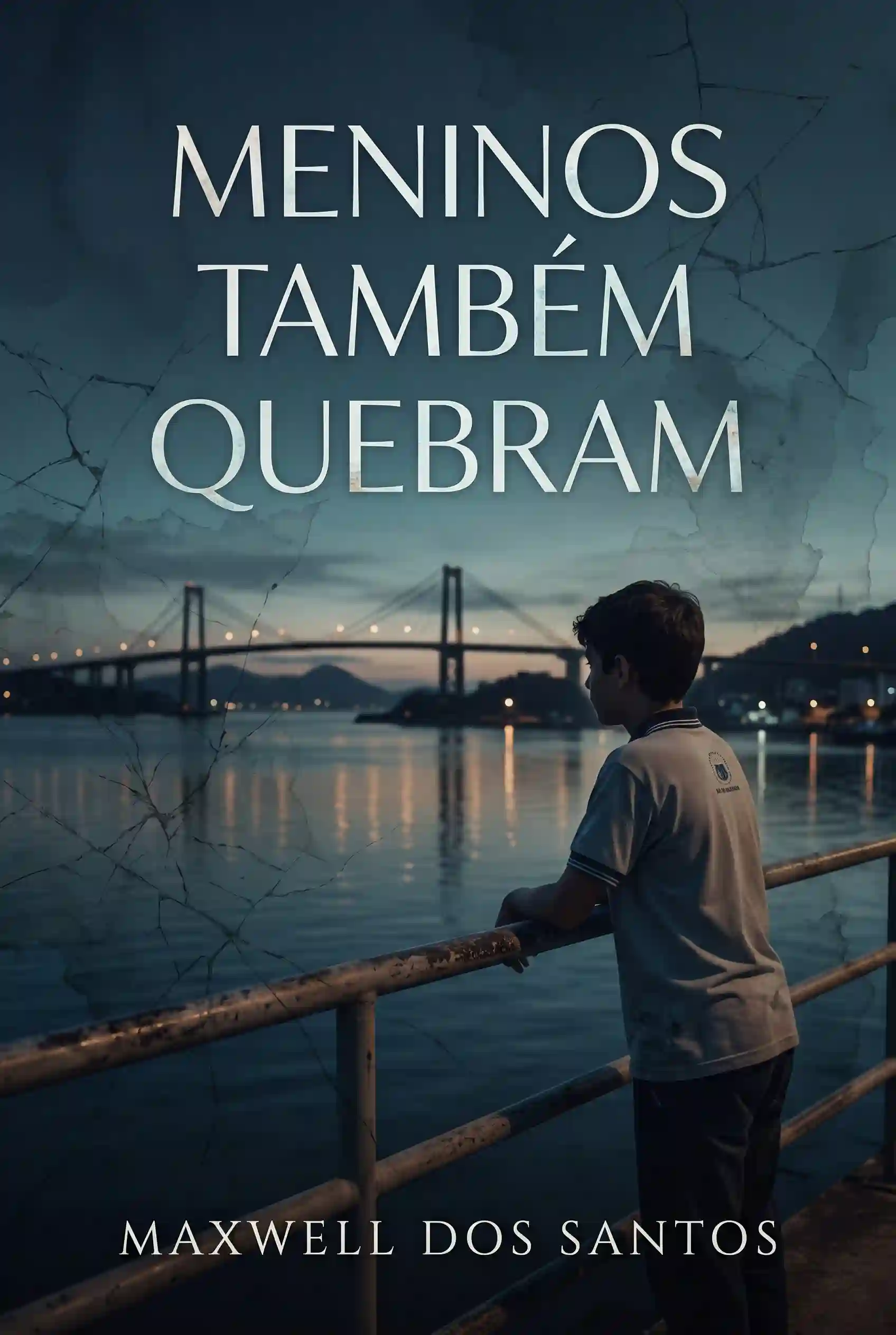 Capa de Meninos também quebram, romance de Maxwell dos Santos