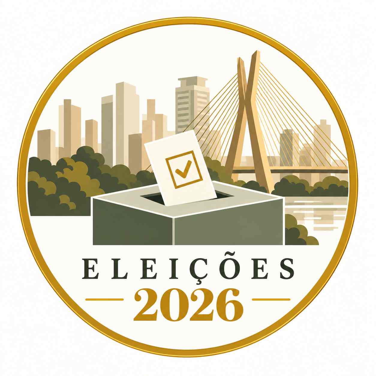 Selo Editorial Eleições 2026